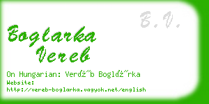 boglarka vereb business card
